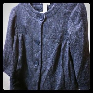 Max Studio Mid-Sleeve Cropped Pea Coat